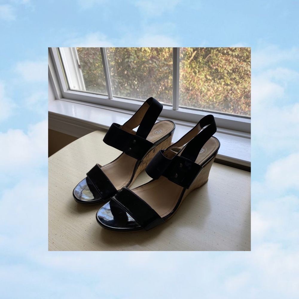 Black Cork Wedges